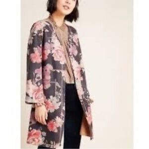 NEW Solitaire Floral Women's Jacket - Pink and Gray